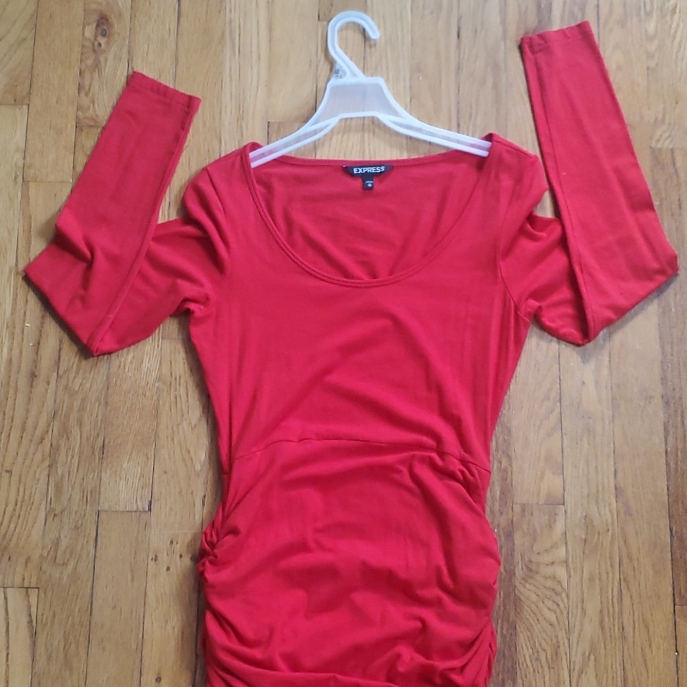 Express Ruffled Bottom Dress